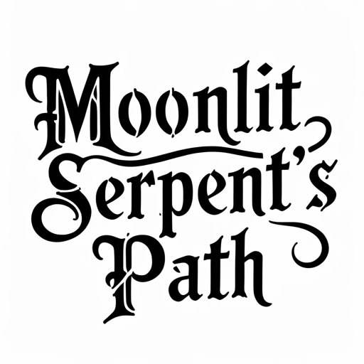Moonlit Serpent’s Path Tattoo idea
