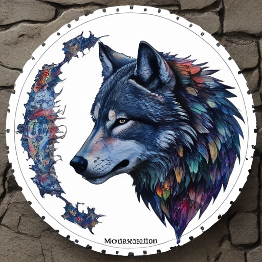Moonlit Shadow of the Wolf Tattoo idea