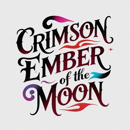 Crimson Ember of the Moon Tattoo idea