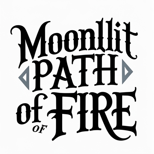 Moonlit Path of Fire Tattoo idea