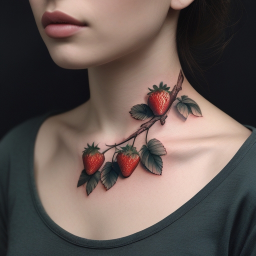 Strawberries Branches