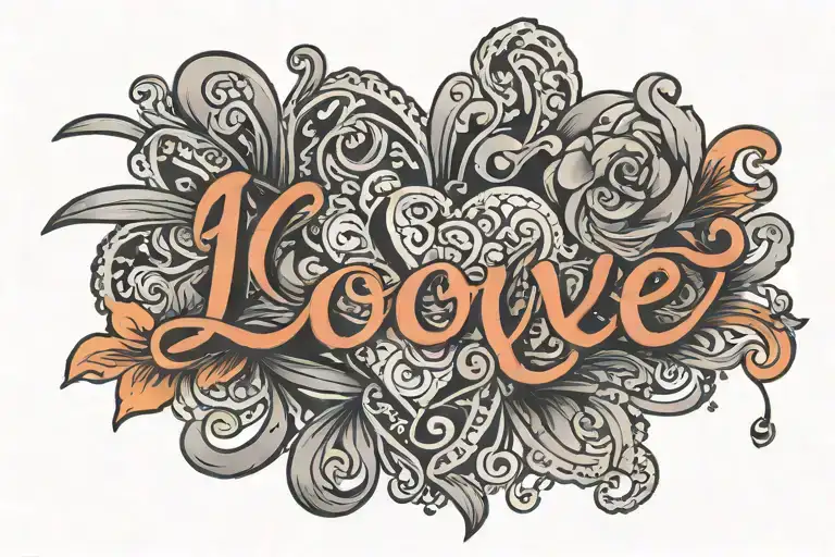 Spanish Word 'Love' Written