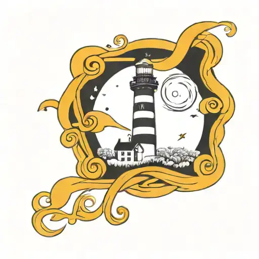 Cosmic Lighthouse Simple Vines