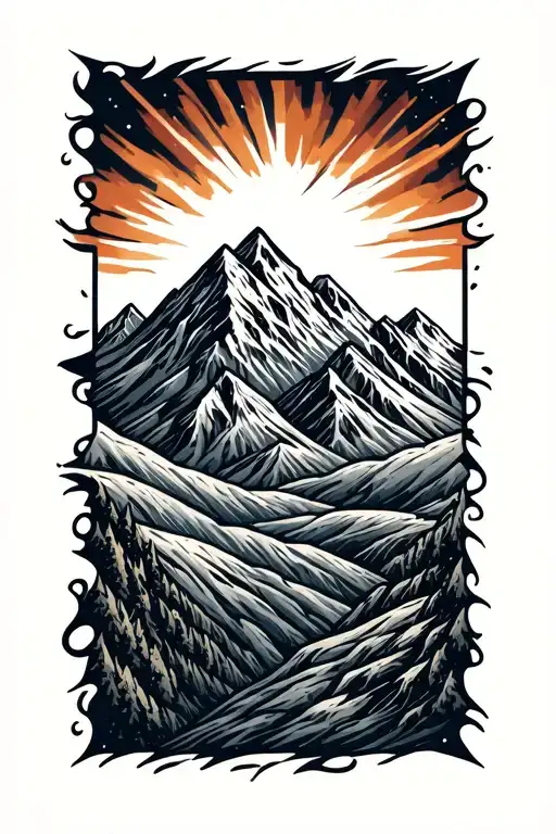 Mountain Range Inspired