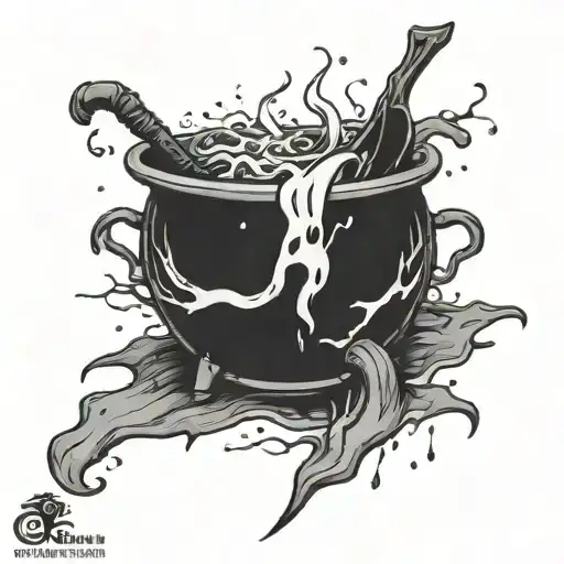 Overflowing Witch Cauldron Simple