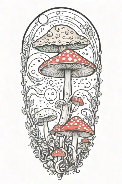 Fairy Mushroom Moon Crystal Gems