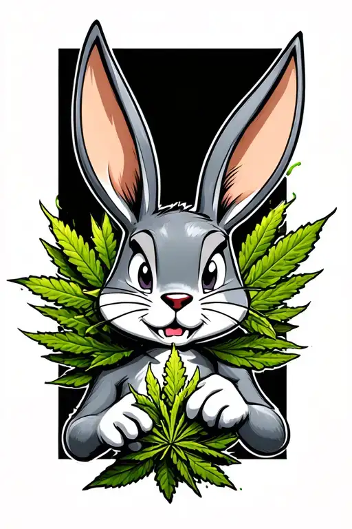 Bugs Bunny Smoking Weed