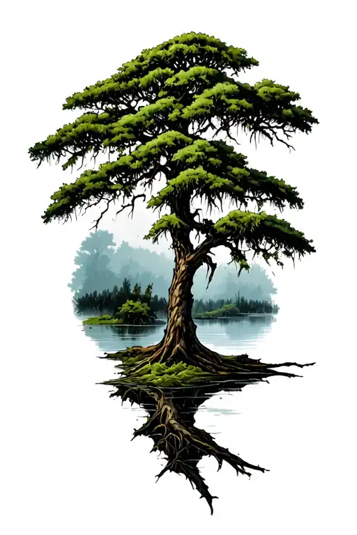 Louisiana Swamp Cypress Tree