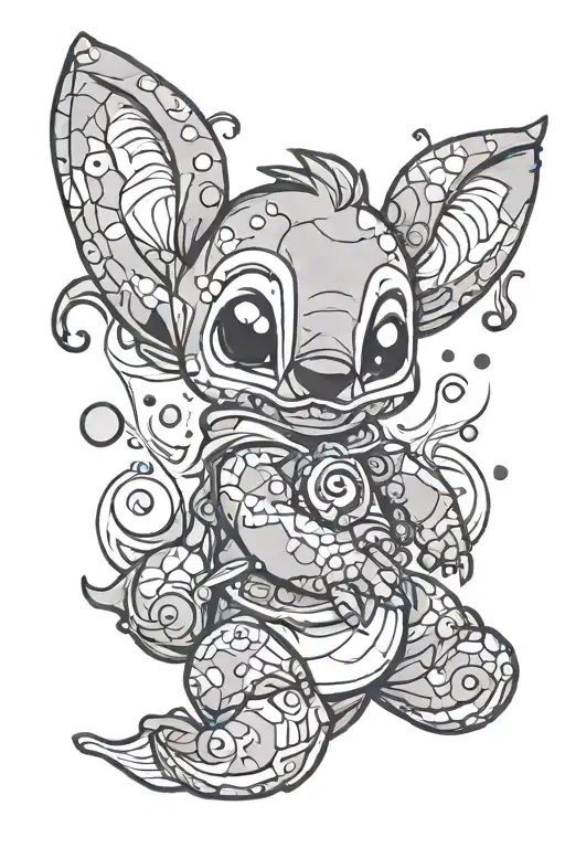 Stitch As Aquarius
