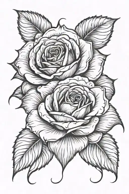 Big Rose Tatoo In Forewarm Rework