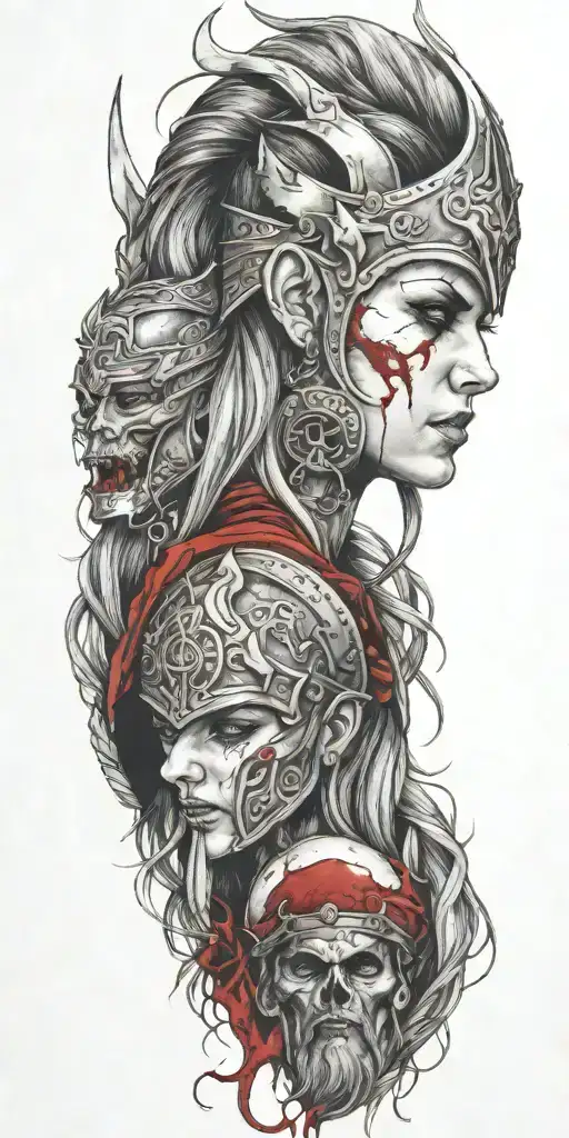 Multiple Viking Women Bloody