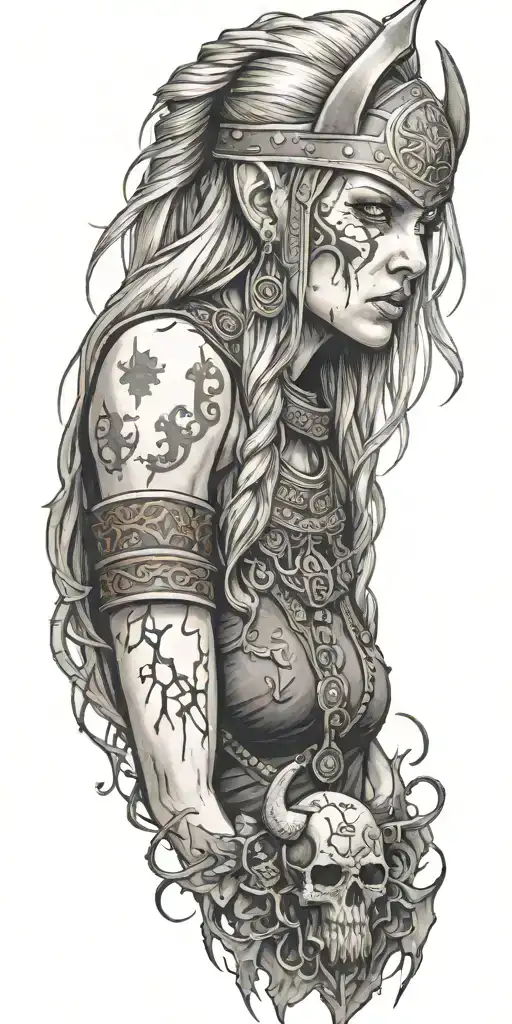 Multiple Viking Women Bloody Cemetary