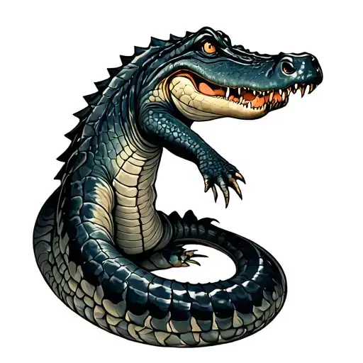 Full Length Alligator Tail