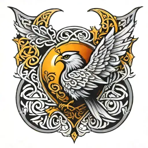Coverup Celtic Bird