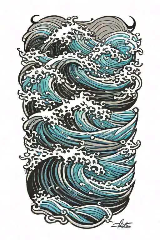 Waves Forming Its Shape