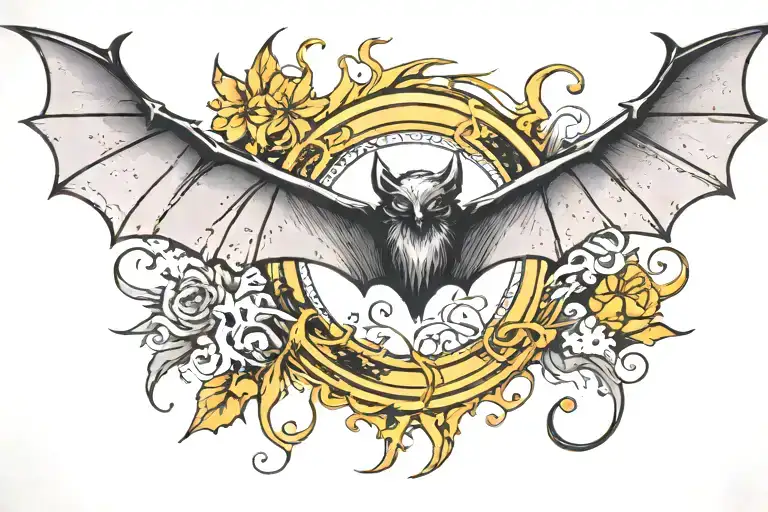 Symbol Along With Bat