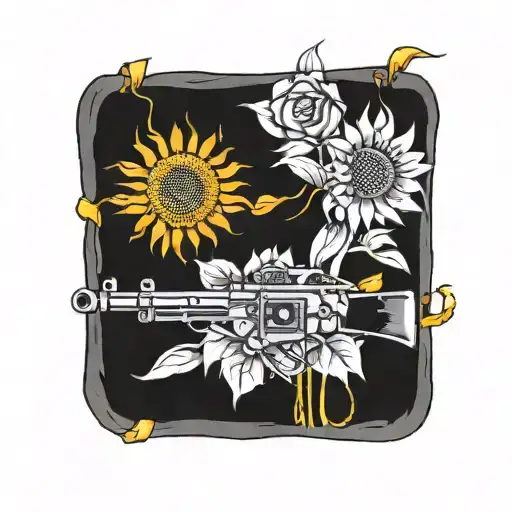 Mini14 Wrapped In A Sunflower