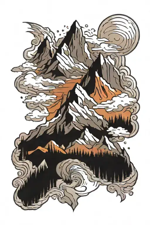 Mountains Inside Animal