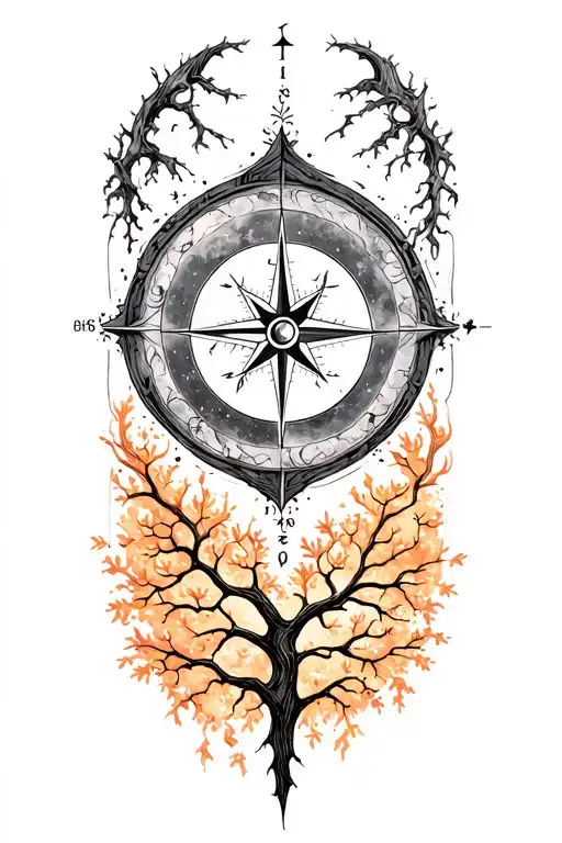 Moon Tree Compass