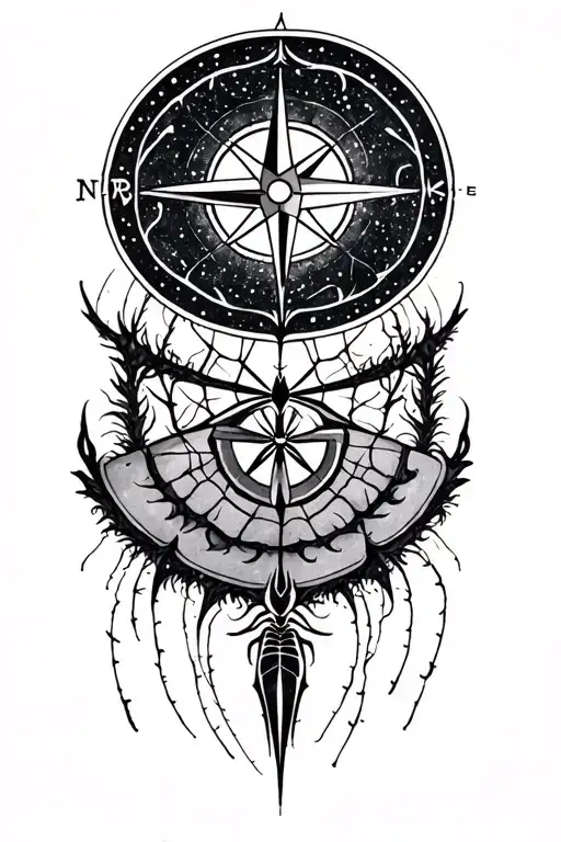 Universe Compass Spiderwebs Crop Circles