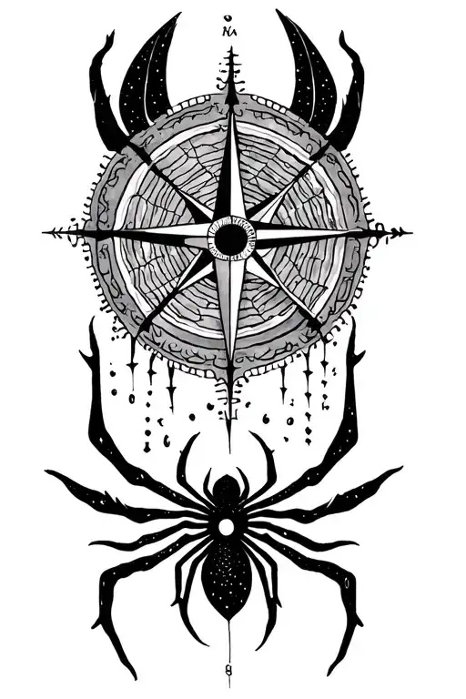 Universe Compass Spiderwebs Crop Circles