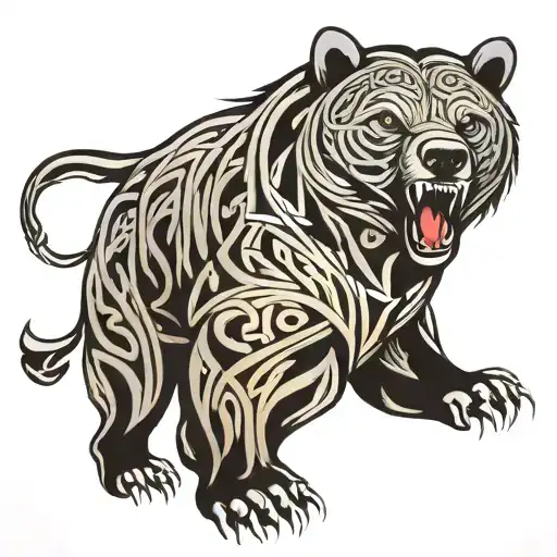 Celtic Bear Roaring