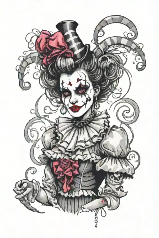 Gothic Clown Woman