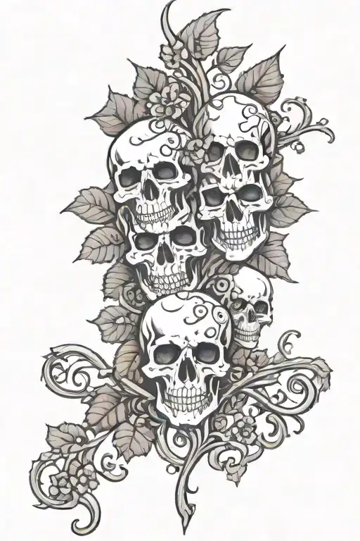 Vine With Skulls