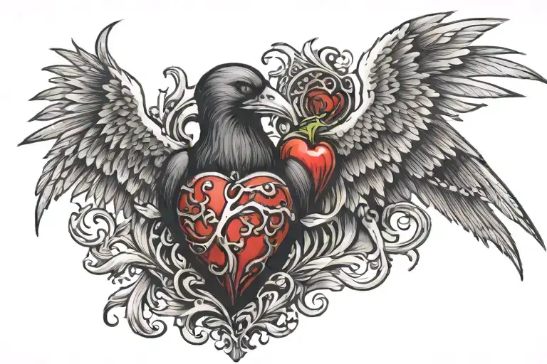 Reaper Sacred Heart Raven