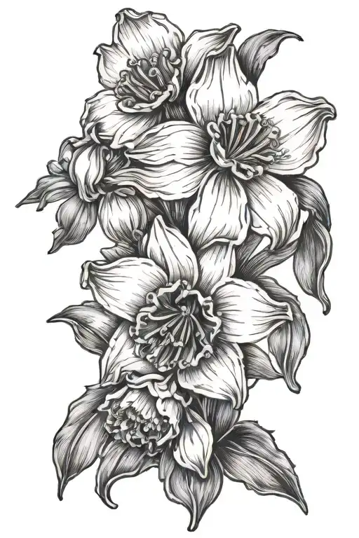 Daisy And Daffodil And Carnation Flowers