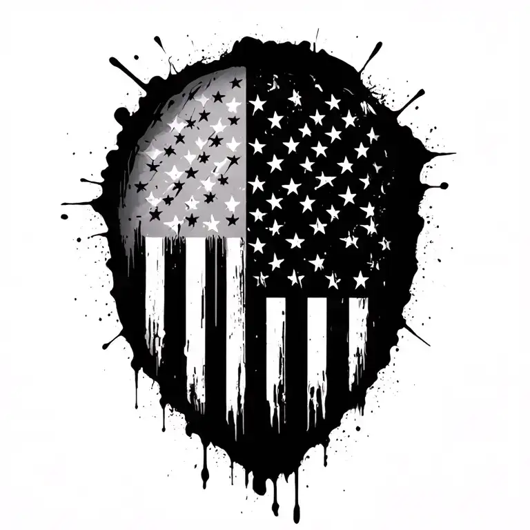 Distressed American Flag