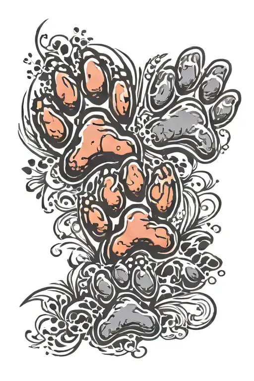 Dog Paw Prints