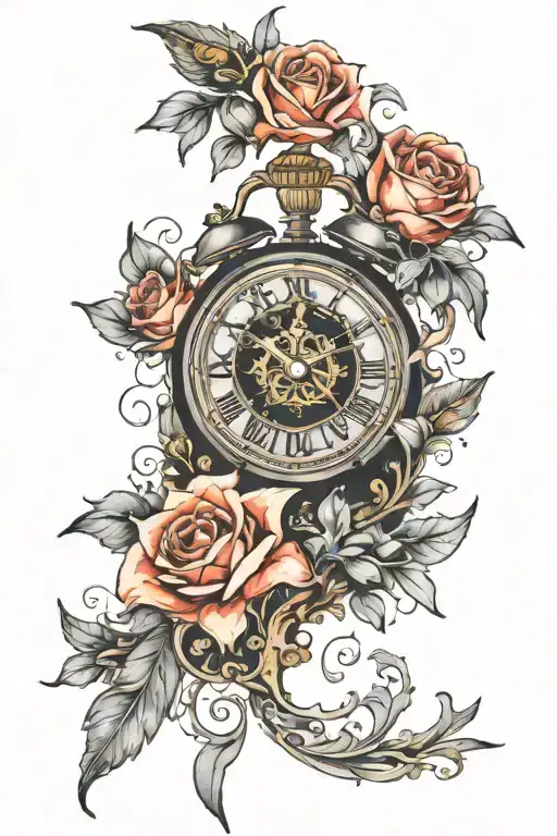 Clock With Children's Time Of Birth On It