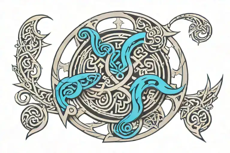 Norse Symbols Intertwined