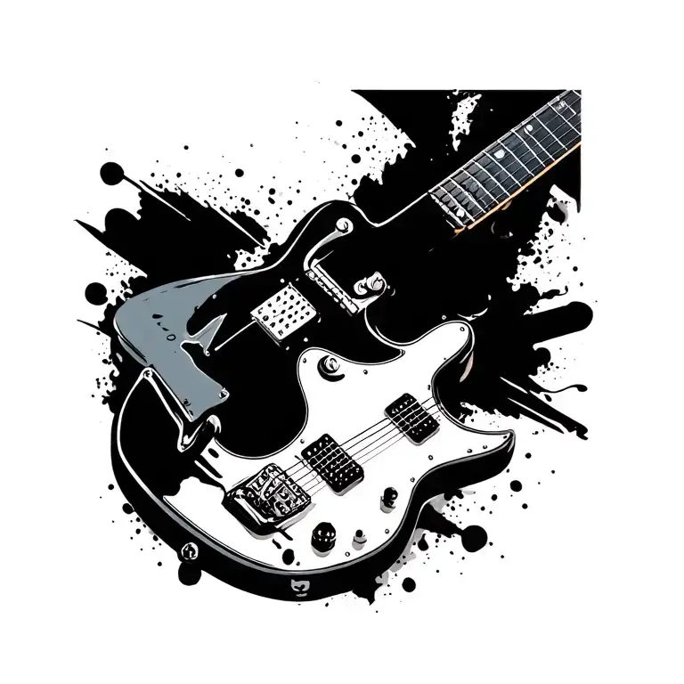 Guitar Sketch Style