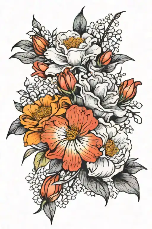 Birth Flower Bouquet