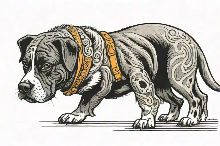 Dog Wearing A Philadelphia