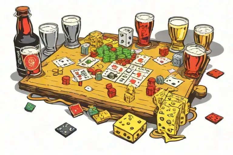 Rodenbach Beer And Board Game With Dice