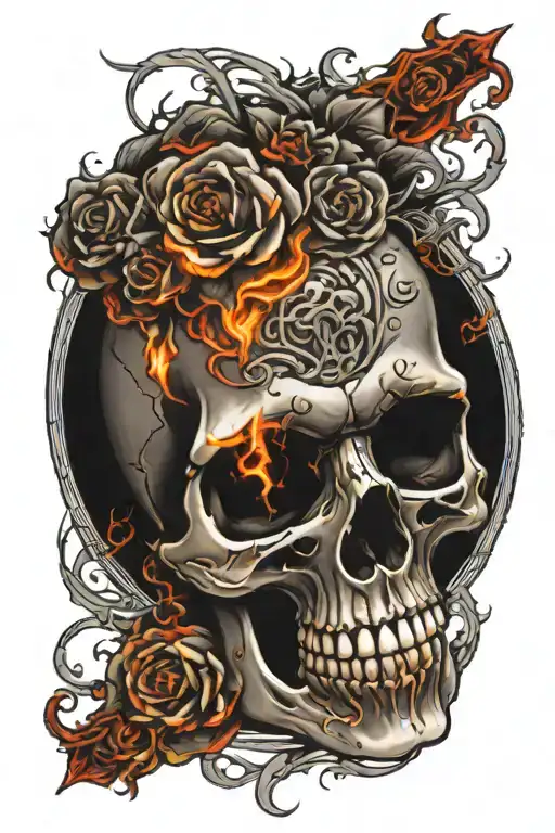 The Skull Glows From The Inside