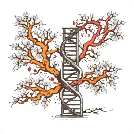 Dna Chain And Tree