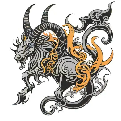 Gothic Capricorn Symbol