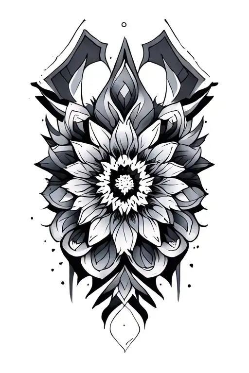 Geometrical Shapes Blended Together