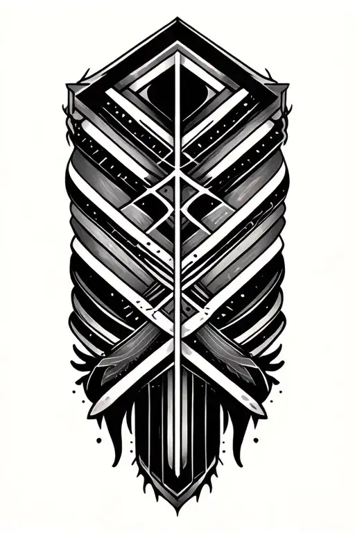 Blackout Shapes And Bands For Shoulder