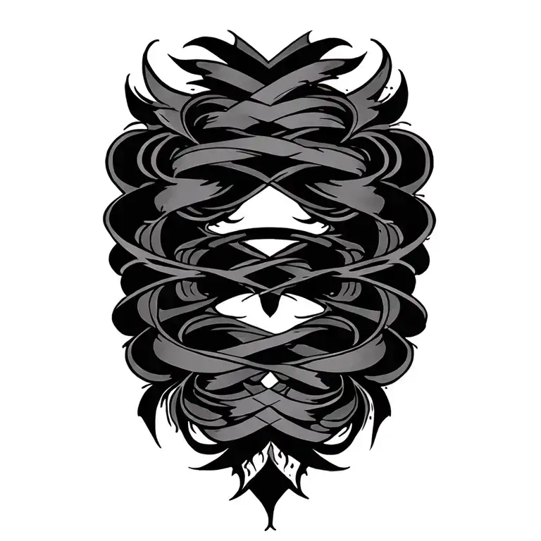 Blackout Shapes And Bands For Shoulder