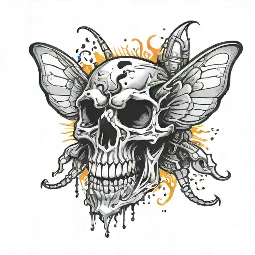 Buter Fly Skull