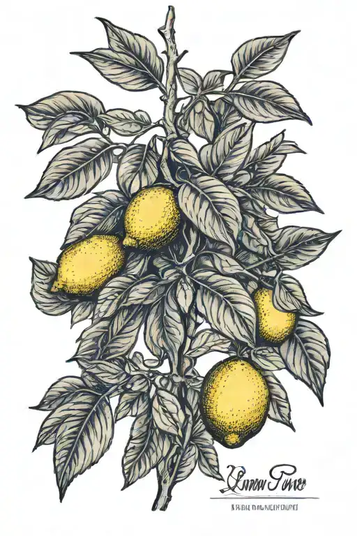 Lemon With Lemon Tree
