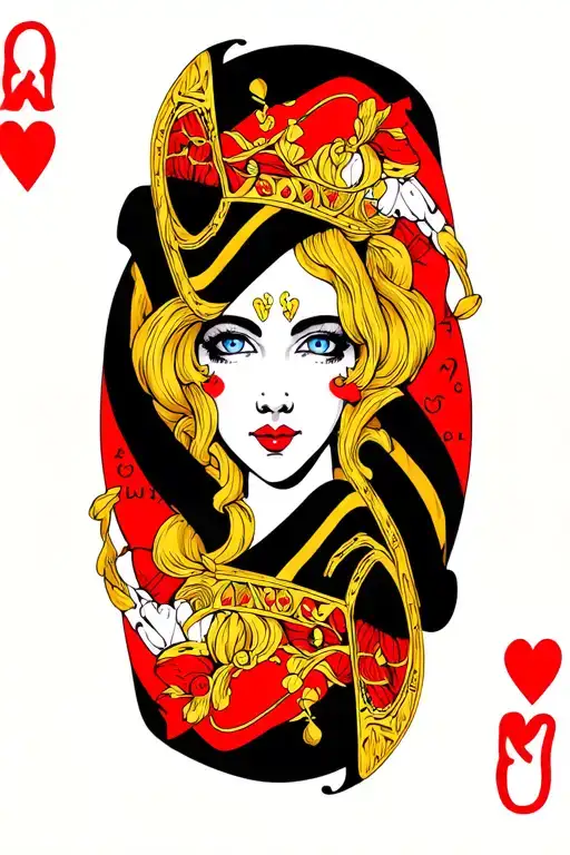 Queen Of Hearts Card