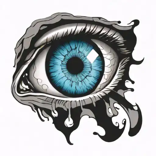 Eye With No Pupil Or Iris