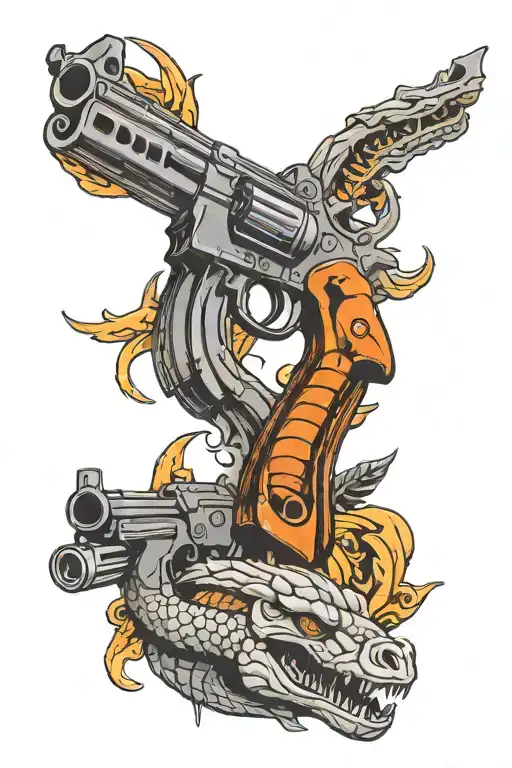 Cobra And Ak 47 Gun