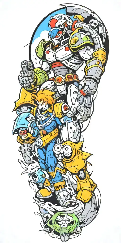 Video Game Theme Full Sleeve Horizon Halo Mario Earthworm Jim Metroid God Of War Hallow Knight